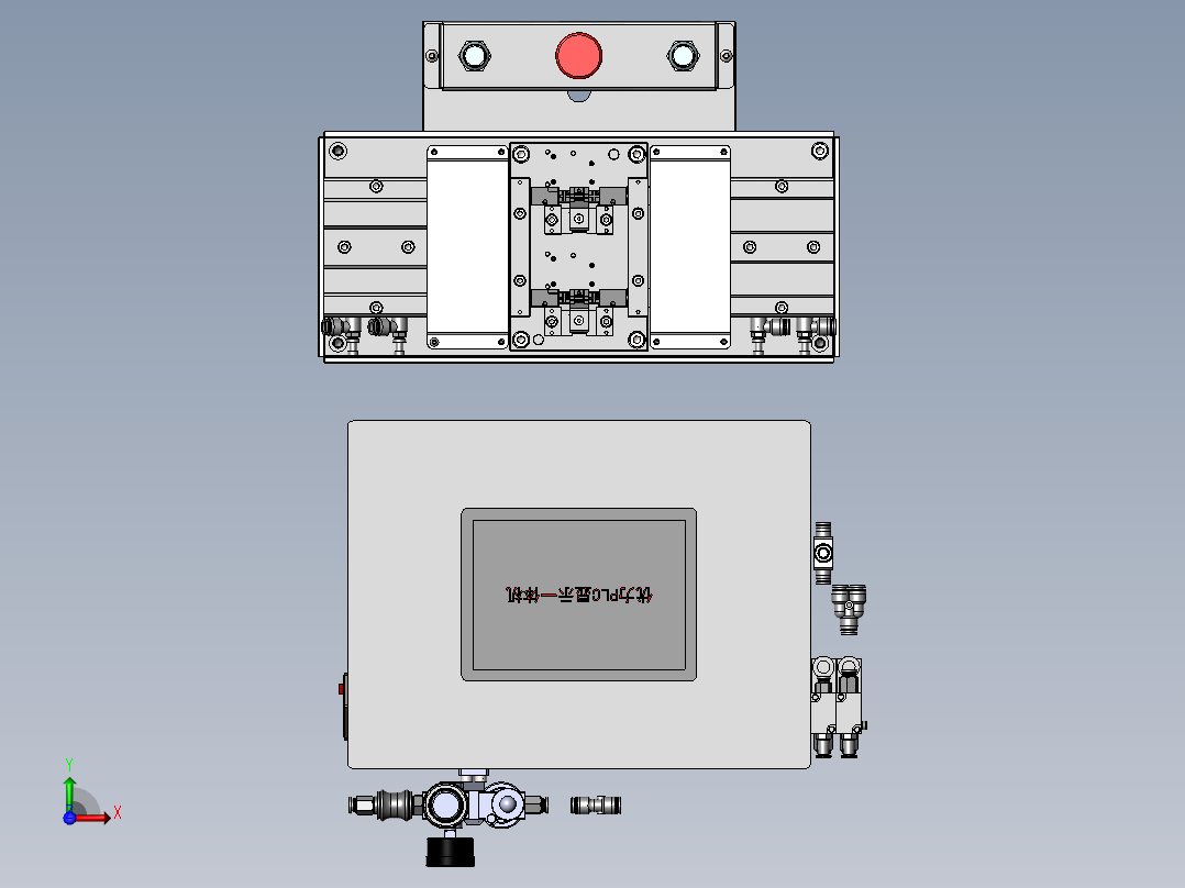 A180 Power button-Shaft压入治具前视图