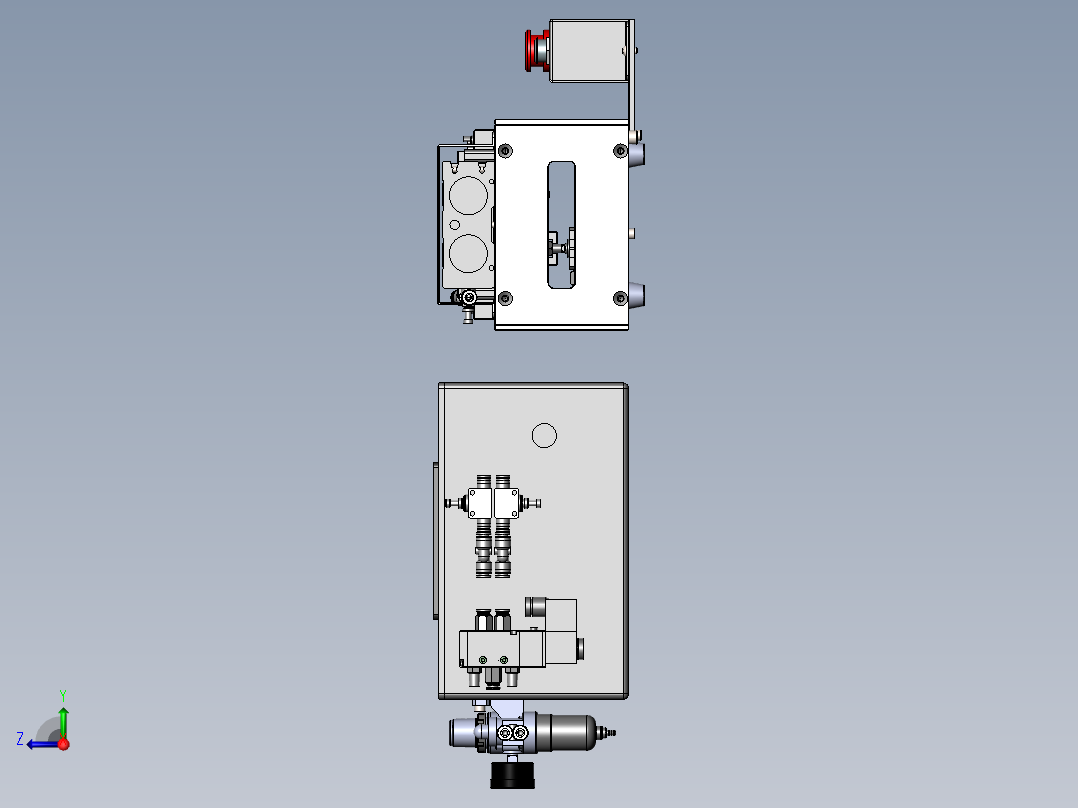 A180 Power button-Shaft压入治具右视图