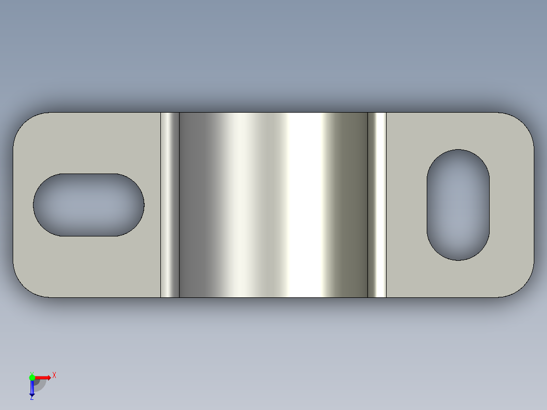 基恩士PS-202_bracket_kc图纸模型俯视图