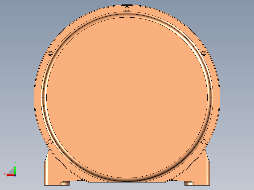 履带式破碎筛分设备后视图