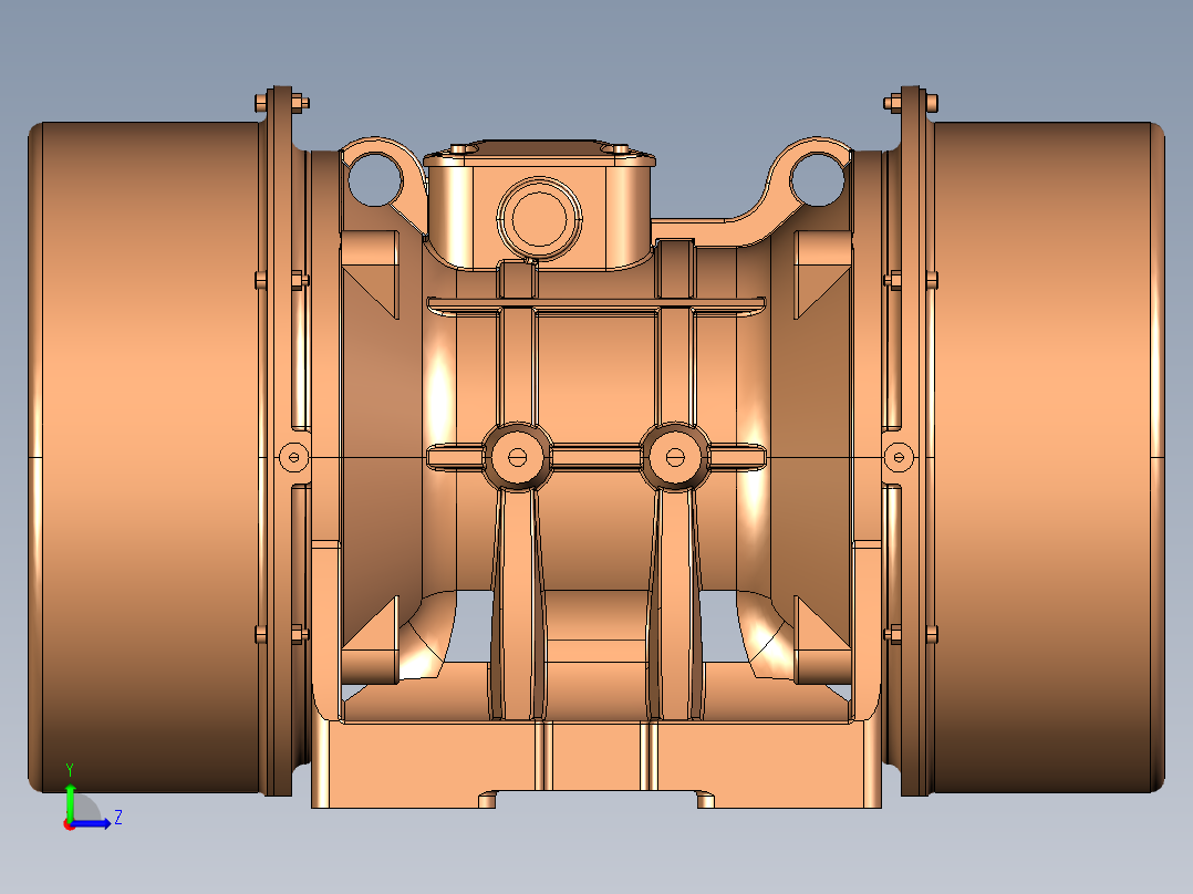 履带式破碎筛分设备左视图