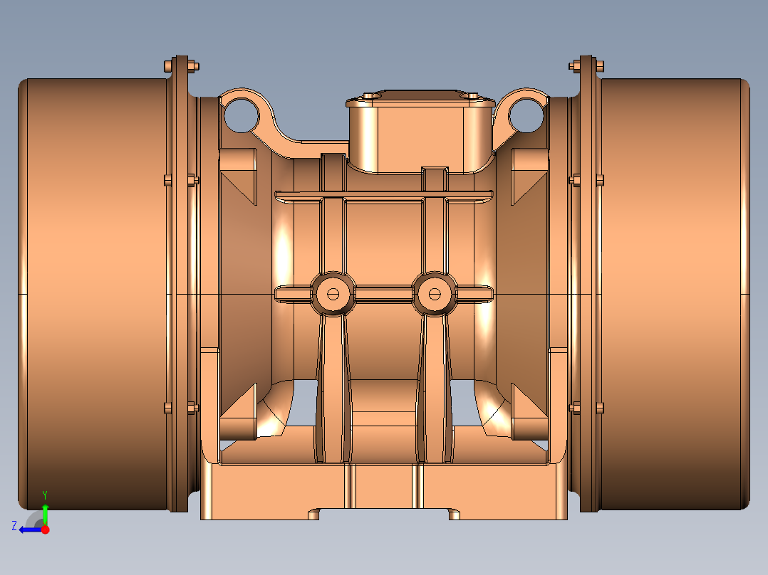 履带式破碎筛分设备右视图