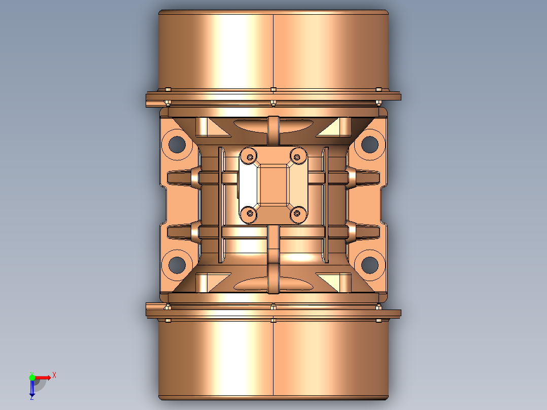 履带式破碎筛分设备俯视图
