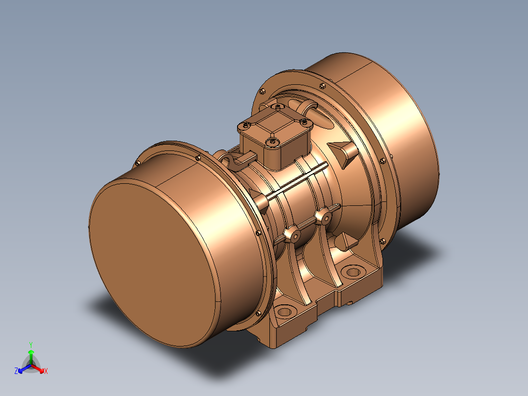 履带式破碎筛分设备正等轴测图