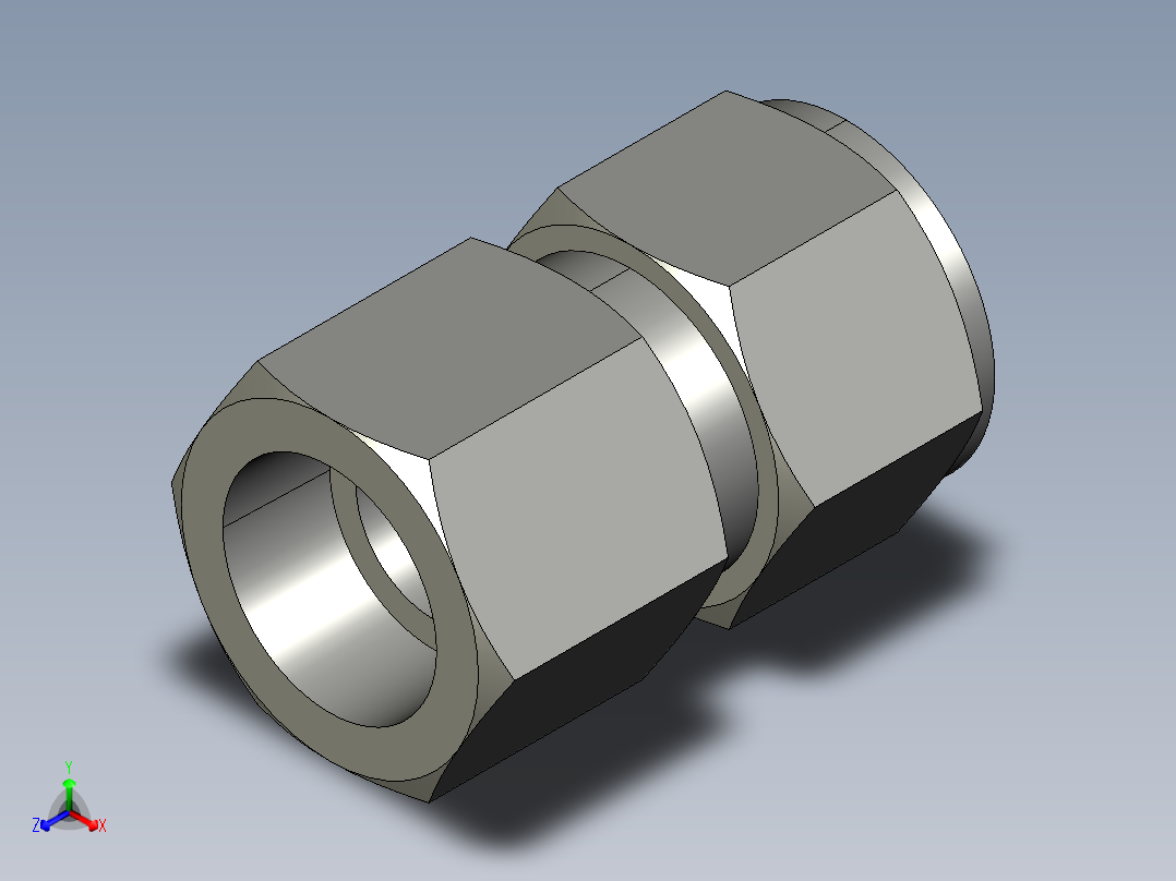 卡套式工业通用硬管接头14_gbu-s主视图