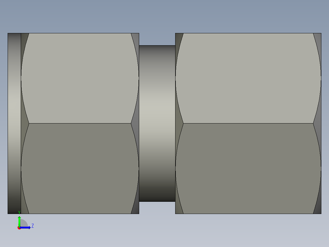 卡套式工业通用硬管接头14_gbu-s左视图