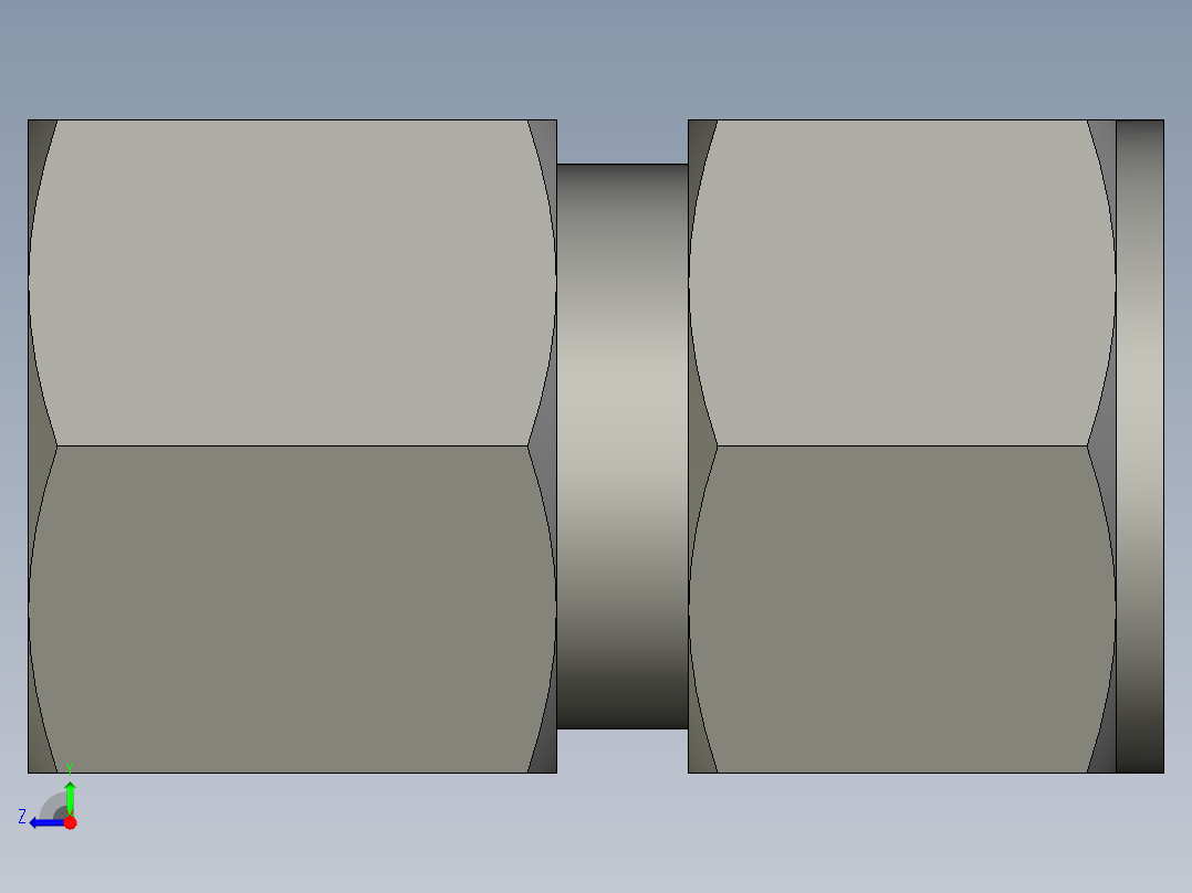 卡套式工业通用硬管接头14_gbu-s右视图