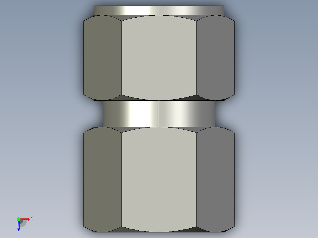 卡套式工业通用硬管接头14_gbu-s俯视图