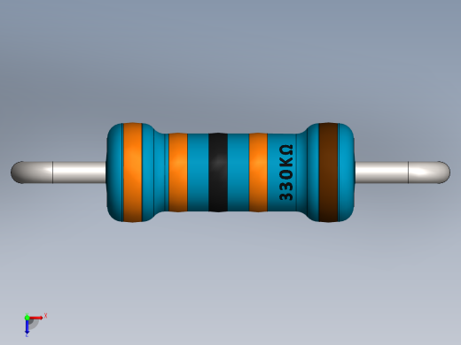 电容器 二极管 电阻器-Resistor 330K Ohm Blue