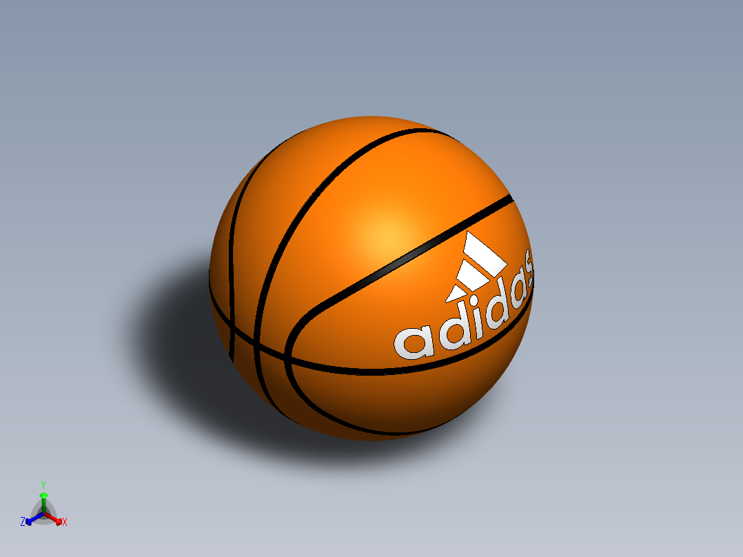 篮球正等轴测图