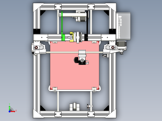 电机为 Nema 17的3d打印机前视缩略图