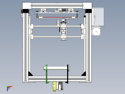 电机为 Nema 17的3d打印机俯视缩略图