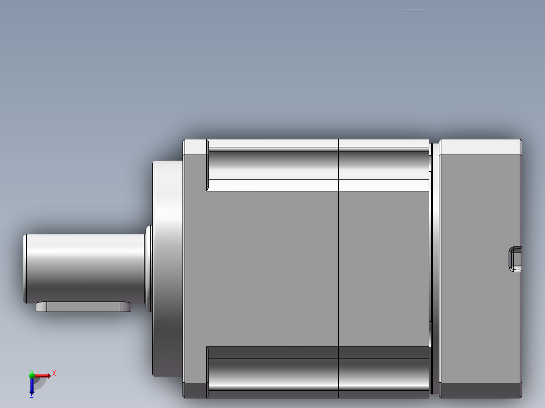 行星减速机60法兰减速机 FAB060D-L1-S2-P2-14-50-70-M4-34俯视图