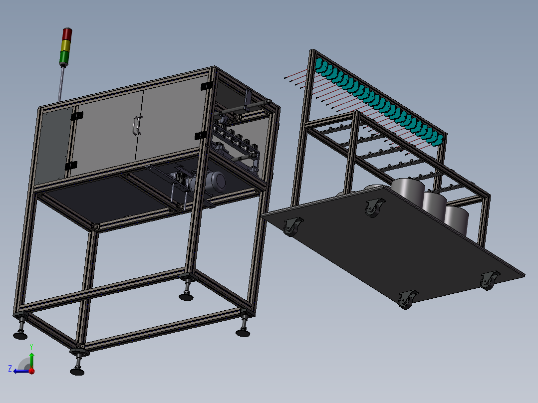 自动化扭线机、铜线扭麻花设备右视图
