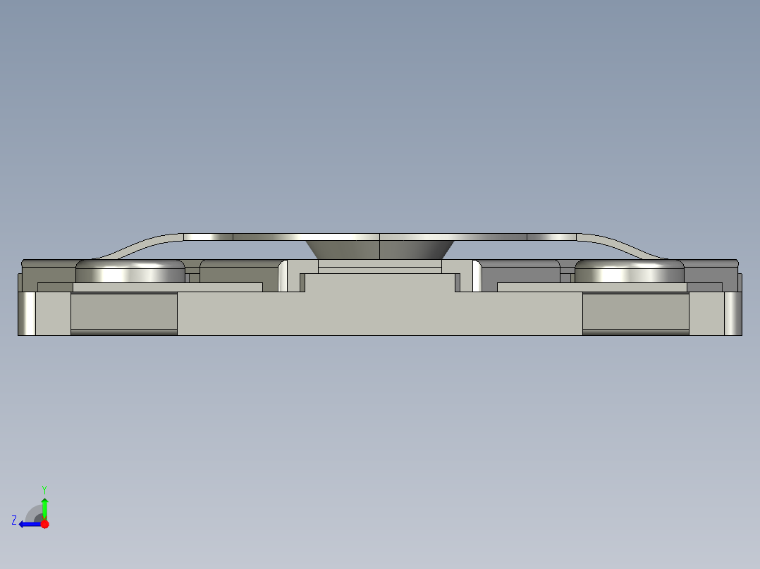 14毫米方形SMD轻触开关右视图