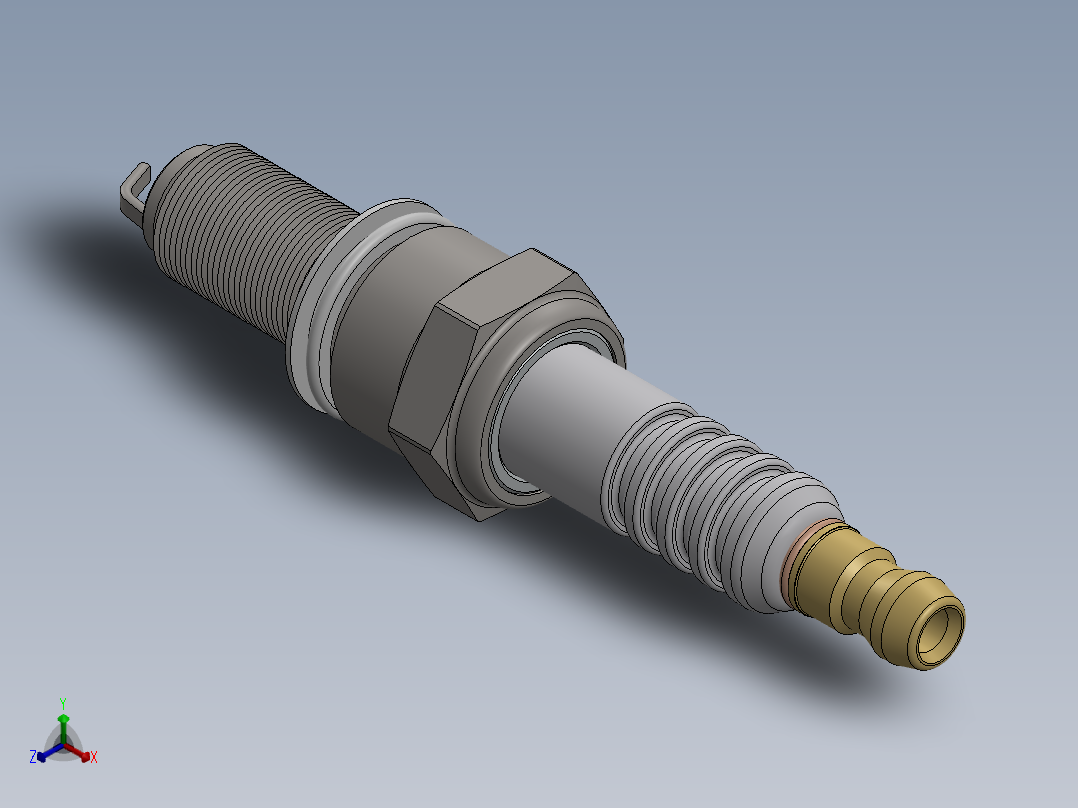 火花塞8正等轴测图