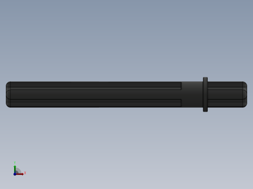 乐高机械组车桥-32209 OldDkGray Technic Axle 5.5 with Stop前视缩略图