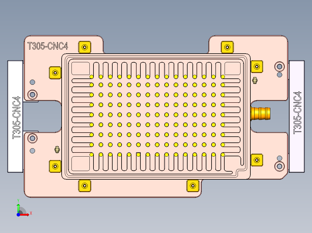 T305-CNC4笔记本CNC工装夹具三维模型-0507前视图