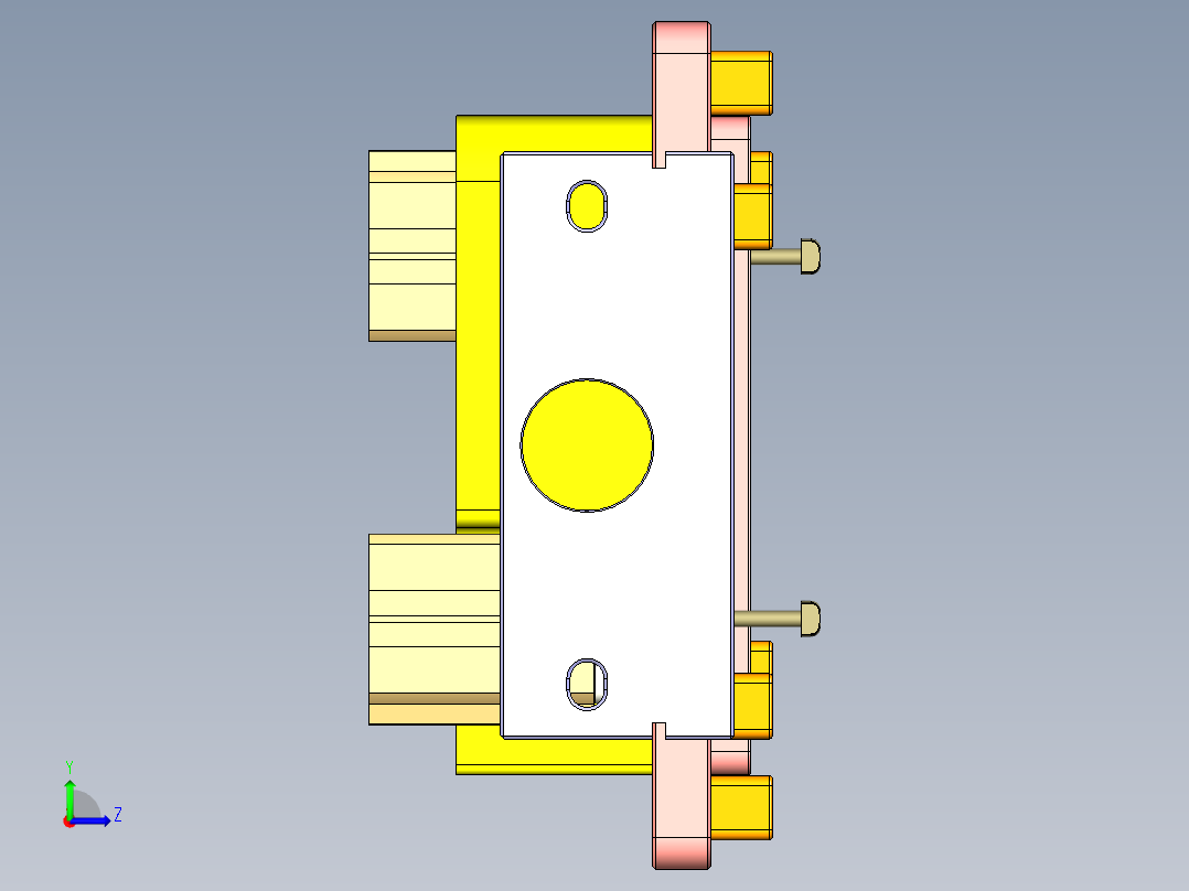 T305-CNC4笔记本CNC工装夹具三维模型-0507左视图