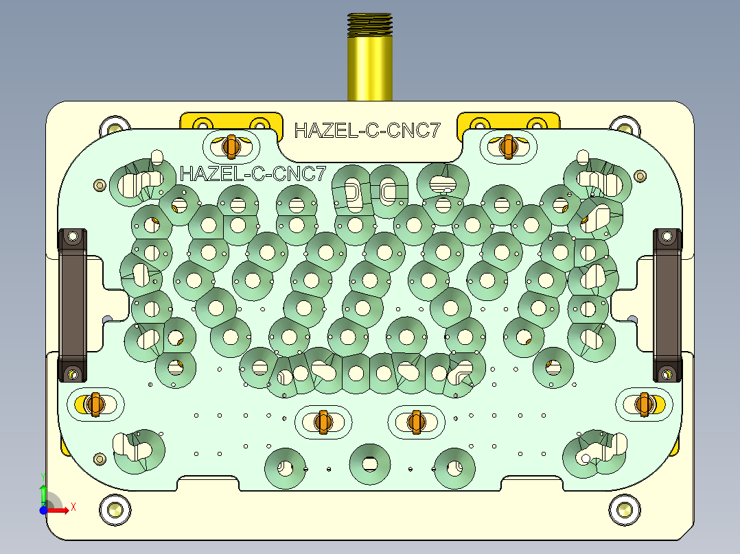 HAZEL-C-笔记本CNC工装夹具三维模型CNC7-0618前视图