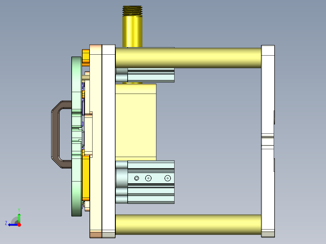 HAZEL-C-笔记本CNC工装夹具三维模型CNC7-0618右视图