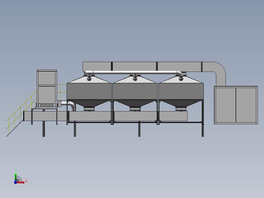 RCO活性炭吸附催化燃烧设备sw20可编辑前视图