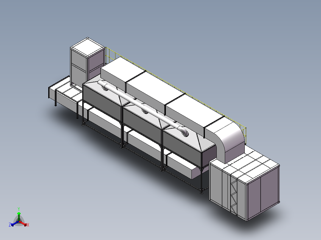 RCO活性炭吸附催化燃烧设备sw20可编辑正等轴测图