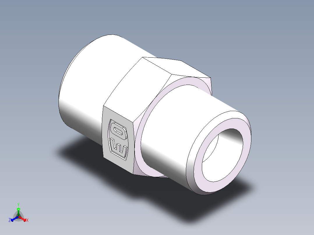 直通变径-GR、1D-16-18正等轴测图