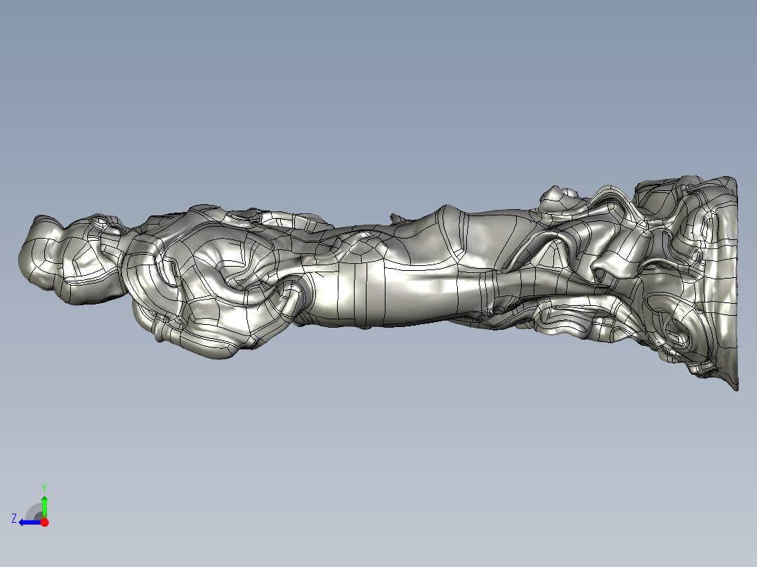 人体模型(110)右视图
