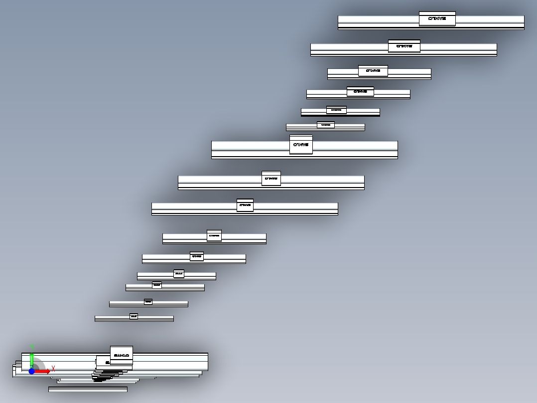 KRB-直线轴承导轨前视图