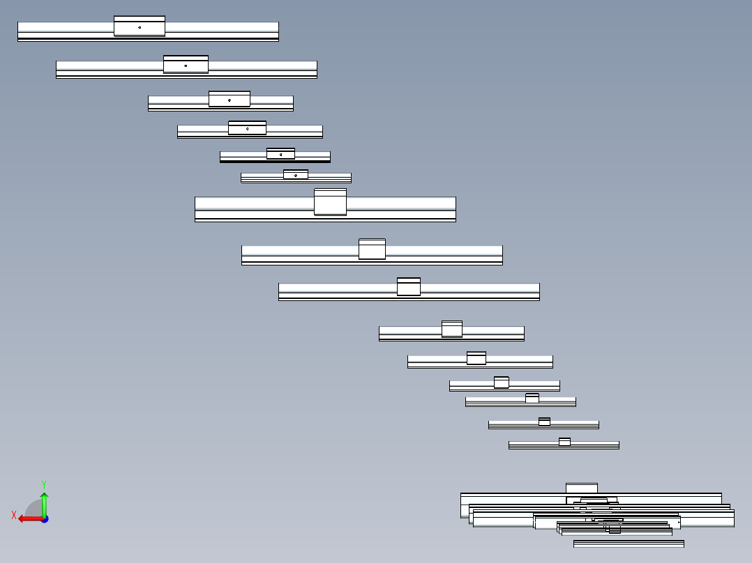 KRB-直线轴承导轨后视图