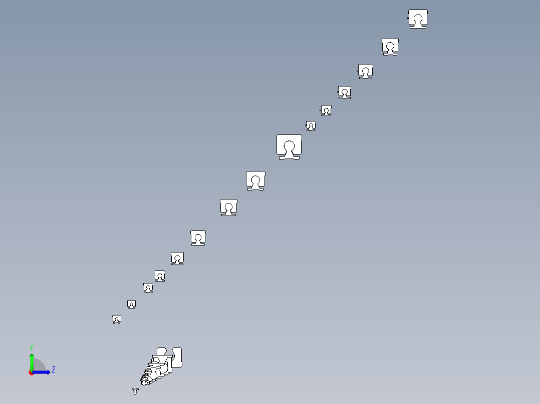 KRB-直线轴承导轨左视图