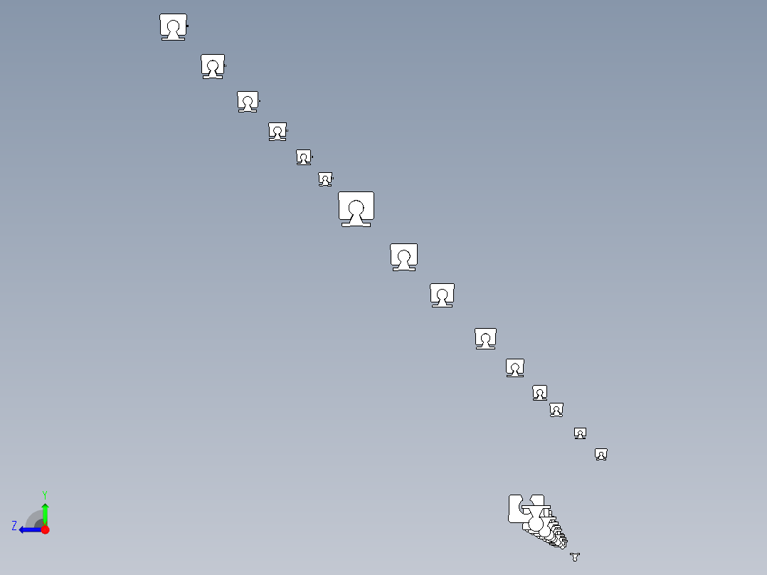 KRB-直线轴承导轨右视图