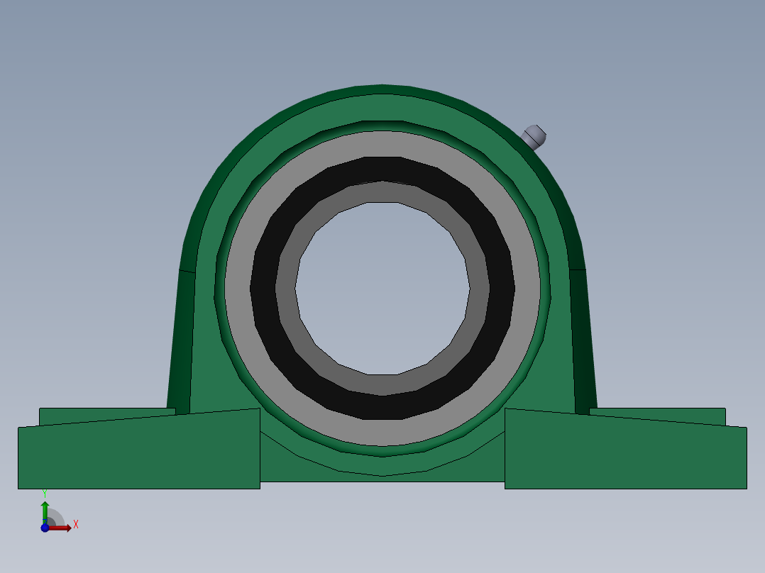 带立式座轴承UCP210[GB／T7810-1995]前视图