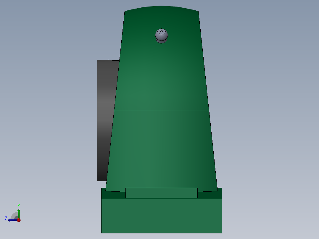 带立式座轴承UCP210[GB／T7810-1995]右视图
