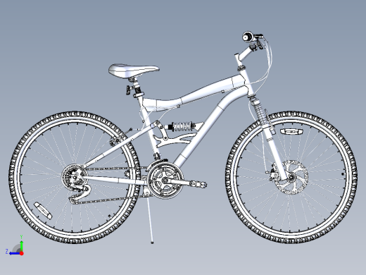 Solidworks建模自行车右视缩略图