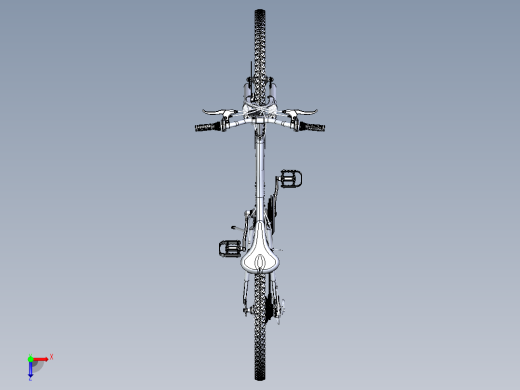 Solidworks建模自行车俯视缩略图
