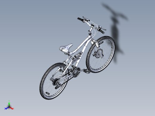 Solidworks建模自行车正等轴测缩略图