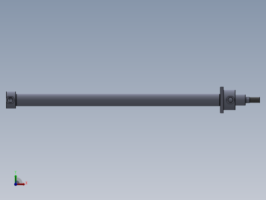 磨机型液压缸（前法兰固定）63x40x1300mm前视缩略图