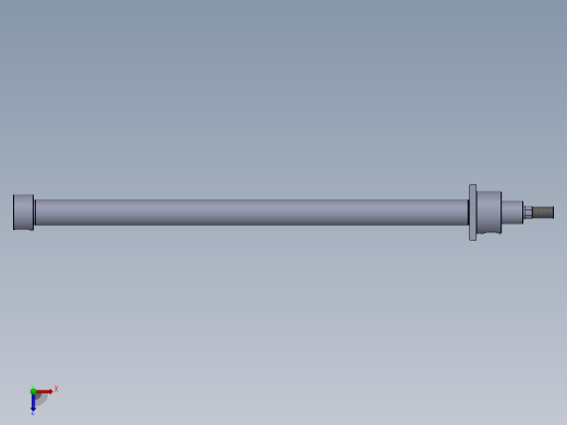 磨机型液压缸（前法兰固定）63x40x1300mm俯视缩略图