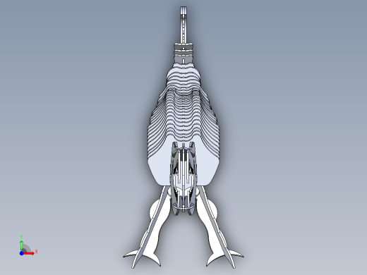 B2005267-鳄鱼，短吻鳄，薄板拼图，3D模型，3D拼图，金属工艺设计前视缩略图