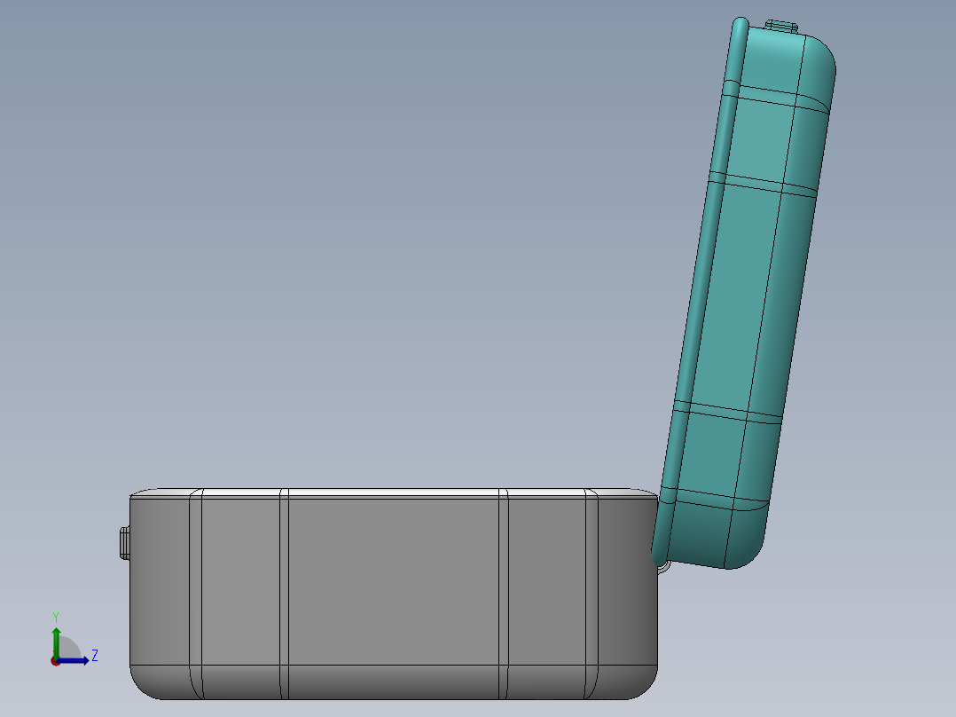 薄荷糖罐左视图