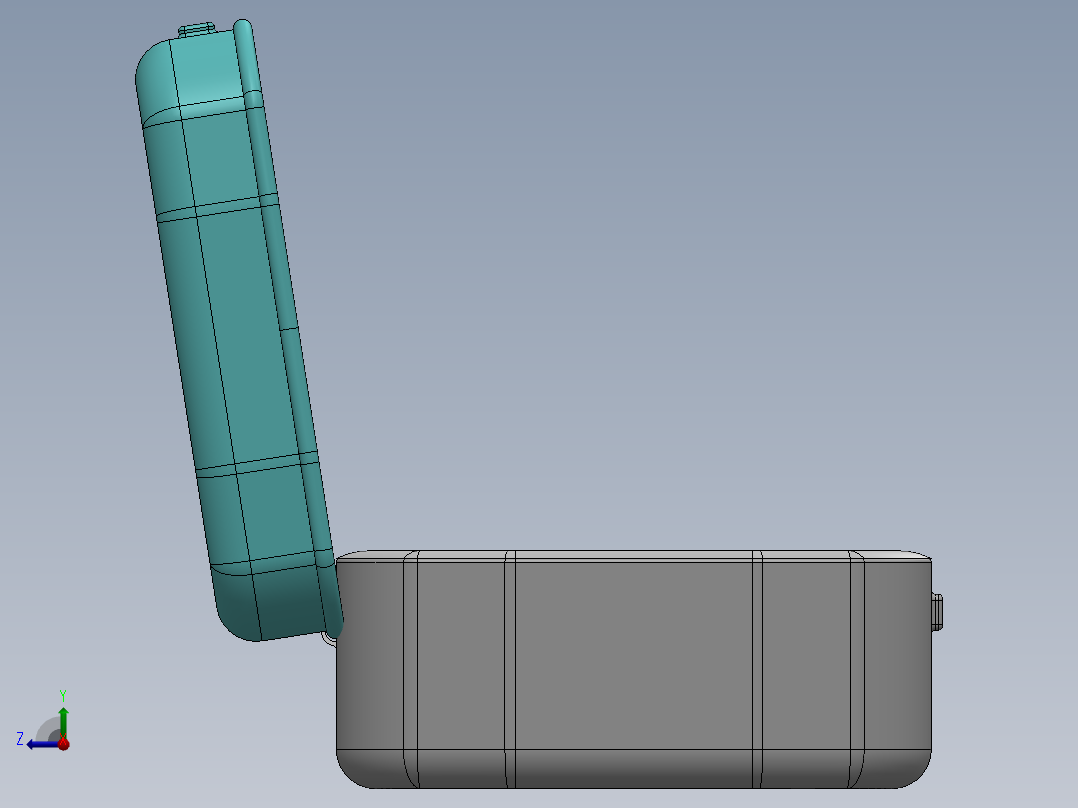 薄荷糖罐右视图