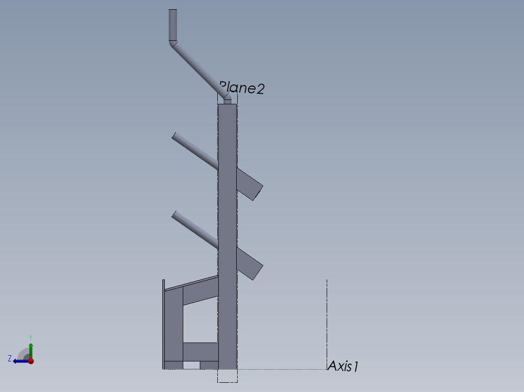 珊瑚礁（截面）- 公制右视图