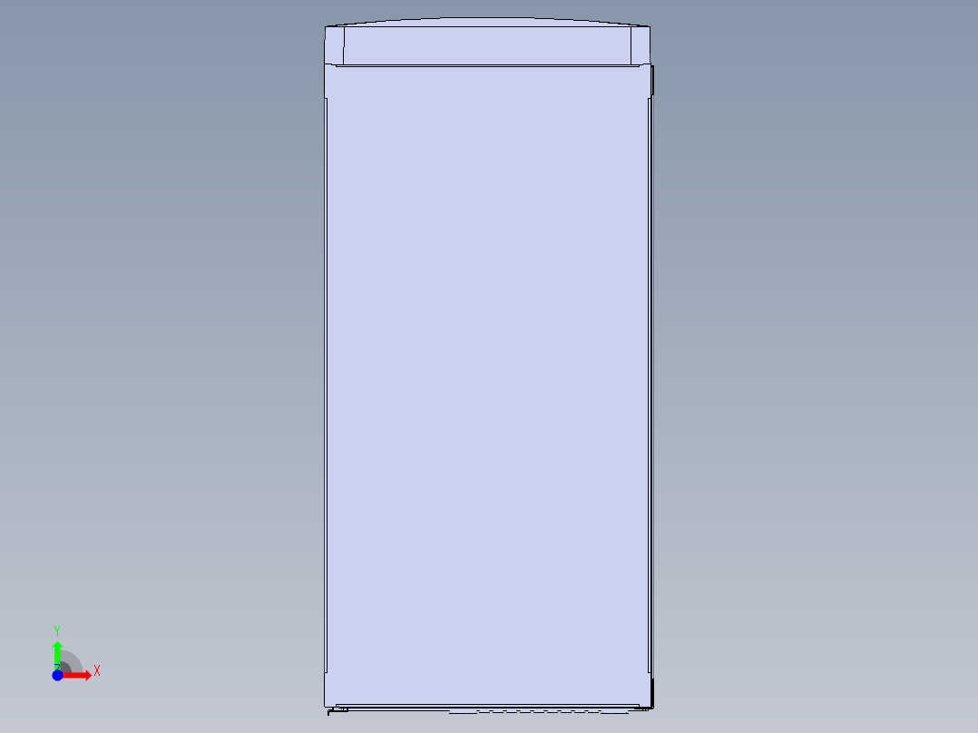 cpu机柜盖11前视图