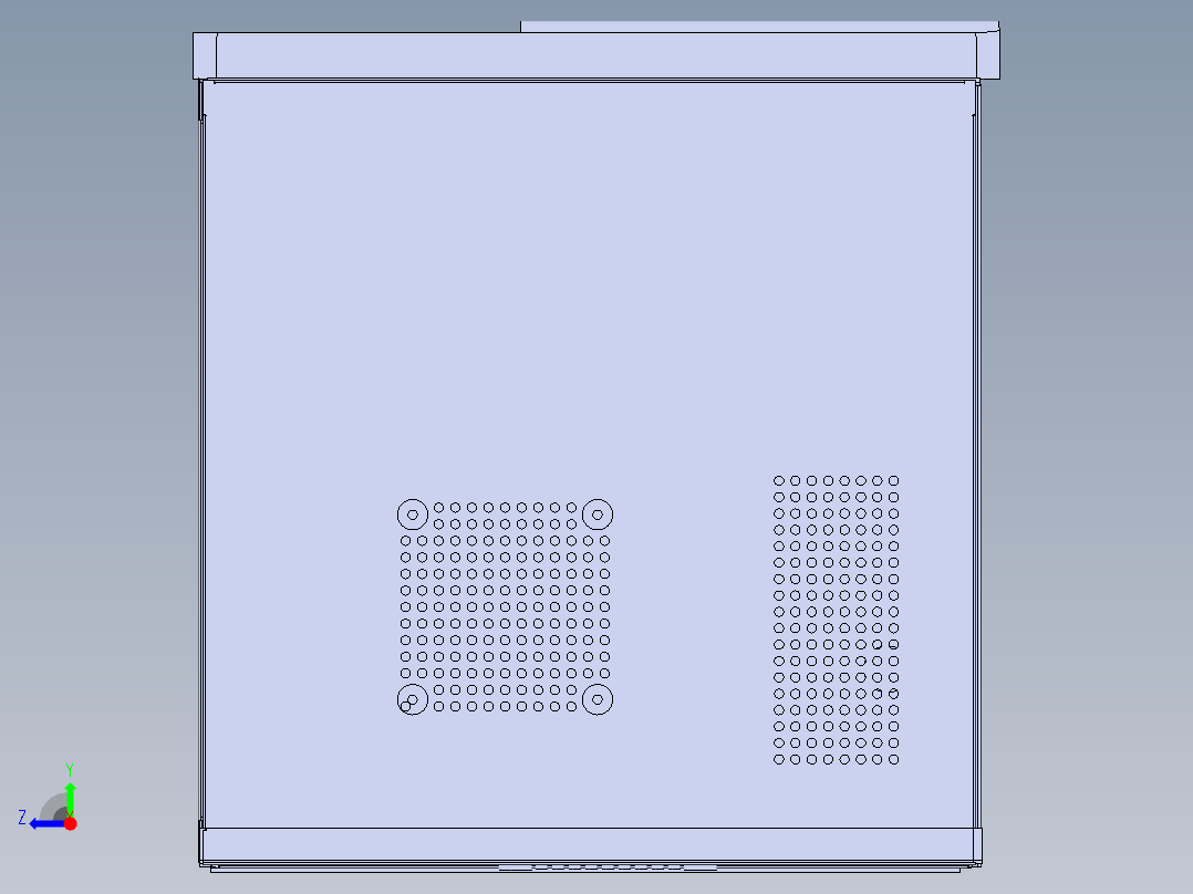 cpu机柜盖11右视图