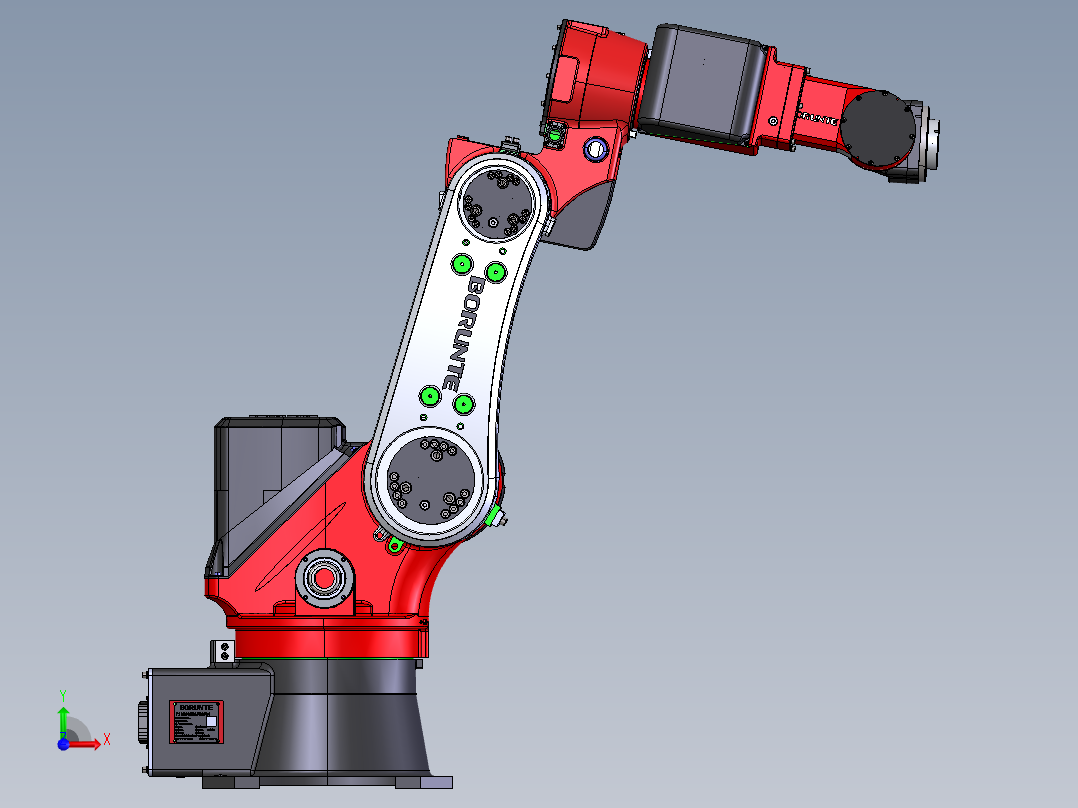 伯朗特（Borunte）BRTIRPH1210A工业机械臂  stp前视图