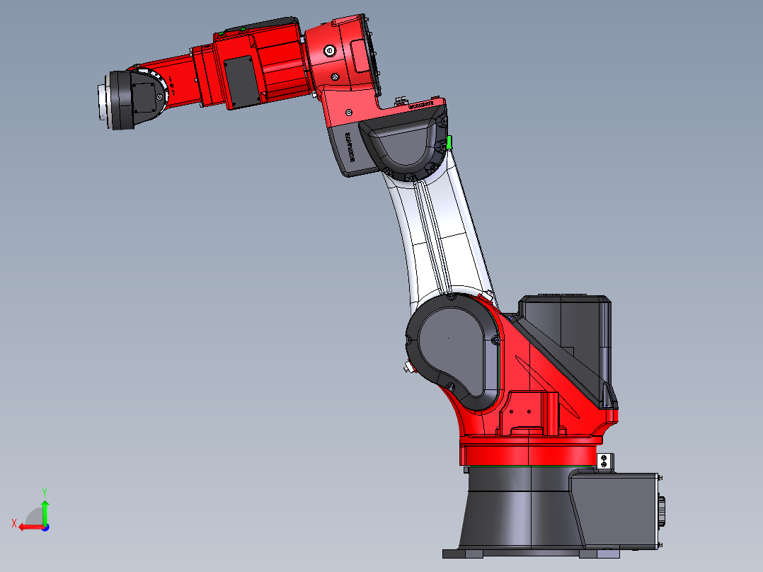 伯朗特（Borunte）BRTIRPH1210A工业机械臂  stp后视图