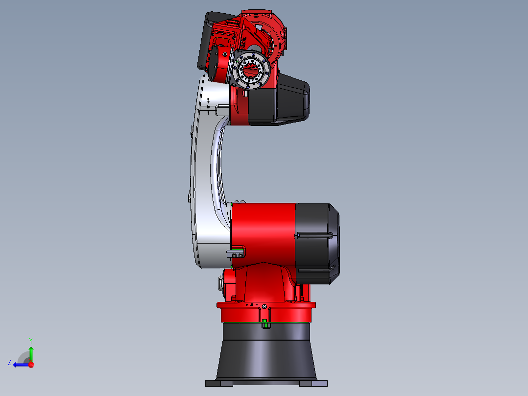 伯朗特（Borunte）BRTIRPH1210A工业机械臂  stp右视图