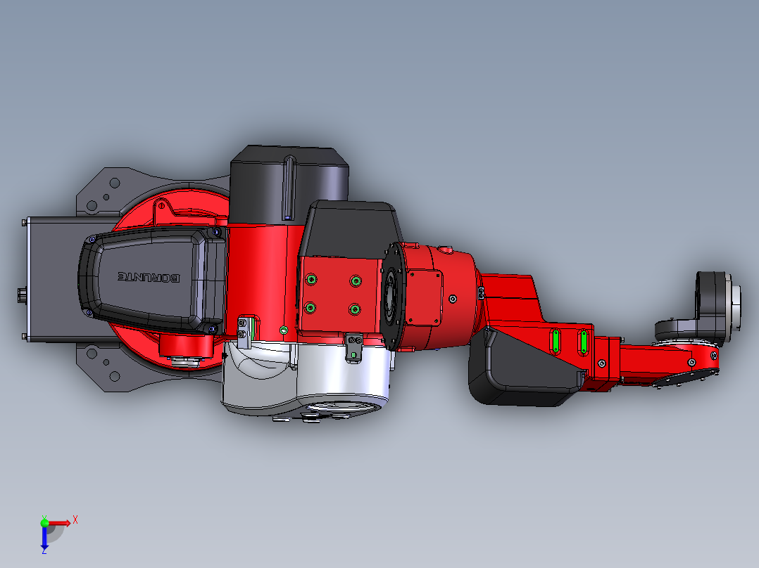 伯朗特（Borunte）BRTIRPH1210A工业机械臂  stp俯视图